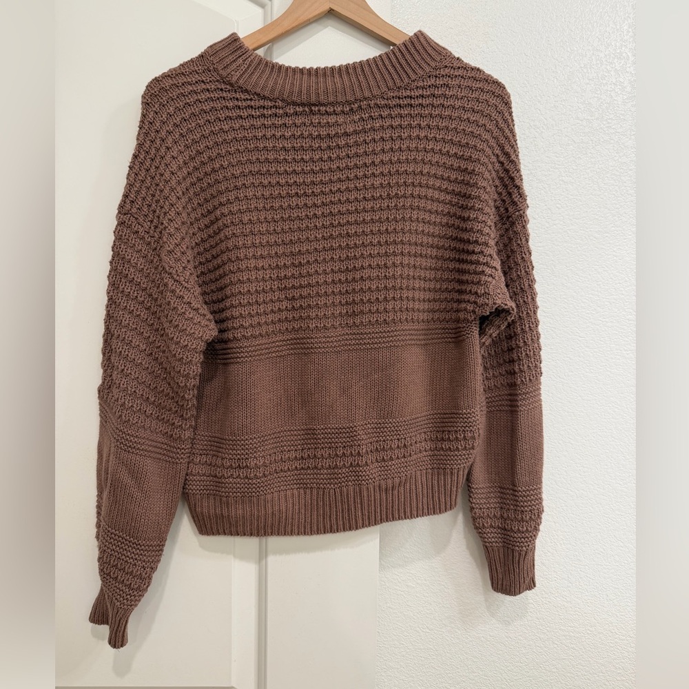 Cozy Knit Women's Sweater - Brown